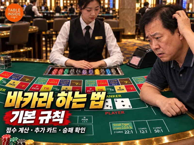 바카라 룰 및 세 번째 카드 규칙 실전 예시 가이드